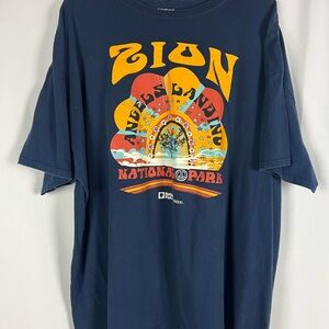 Zion National Park Graphic Tee - Navy